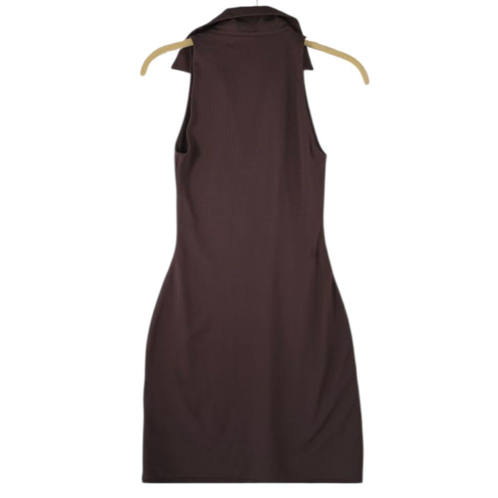 Babaton Golf Sleeveless Bodycon Dress Brown Size XS - Picture 2 of 10